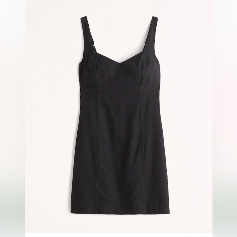 Linen blend dress